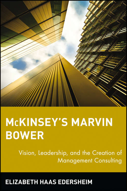 Book cover of McKinsey's Marvin Bower