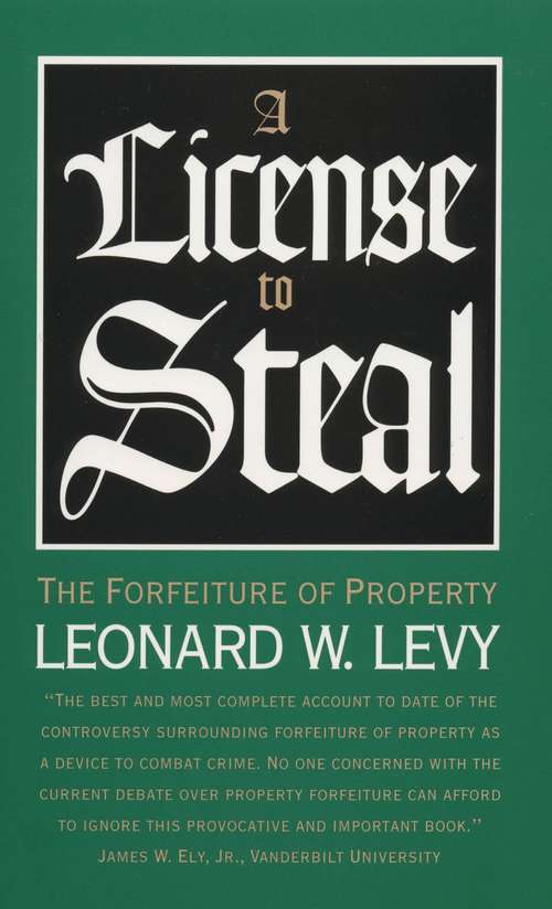 Book cover of A License to Steal
