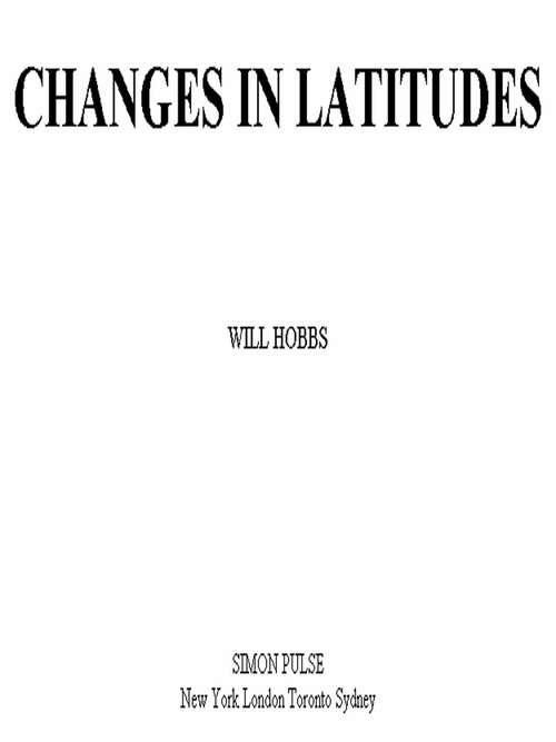 Book cover of Changes in Latitudes
