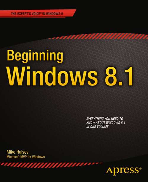 Book cover of Beginning Windows 8.1