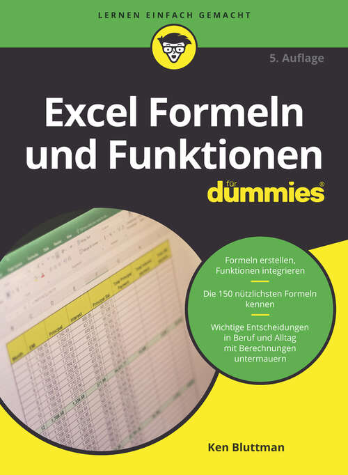 Book cover of Excel Formeln und Funktionen für Dummies (F&uuml;r Dummies)