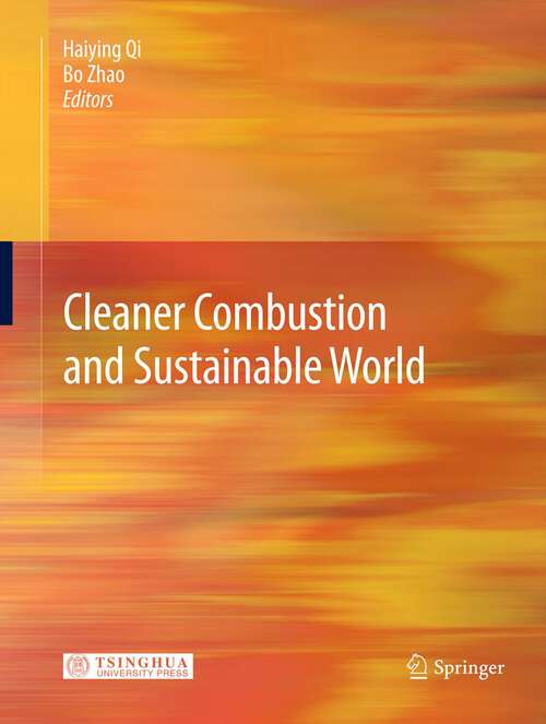 Book cover of Cleaner Combustion and Sustainable World