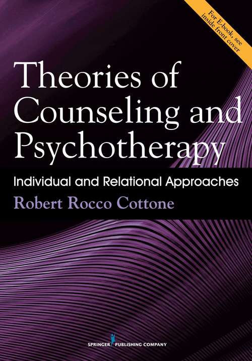 Book cover of Theories of Counseling and Psychotherapy: Individual and Relational Approaches
