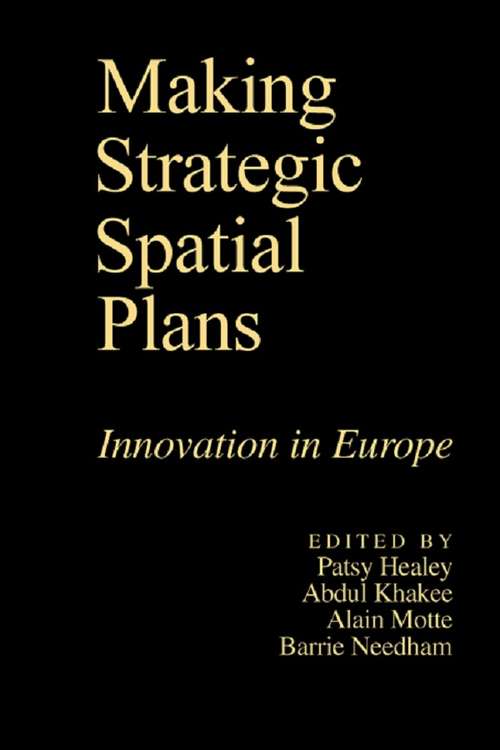 Book cover of Making Strategic Spatial Plans