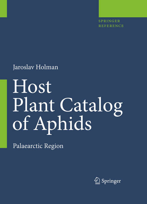 Book cover of Host Plant Catalog of Aphids