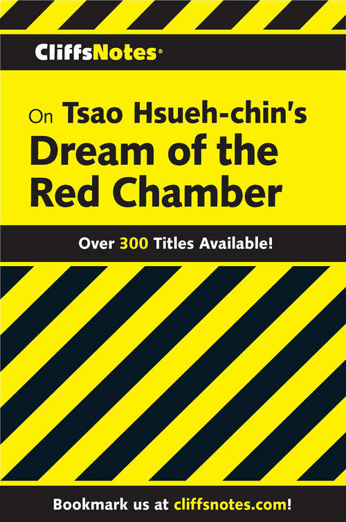 Book cover of CliffsNotes on Hsueh-chin's Dream of the Red Chamber