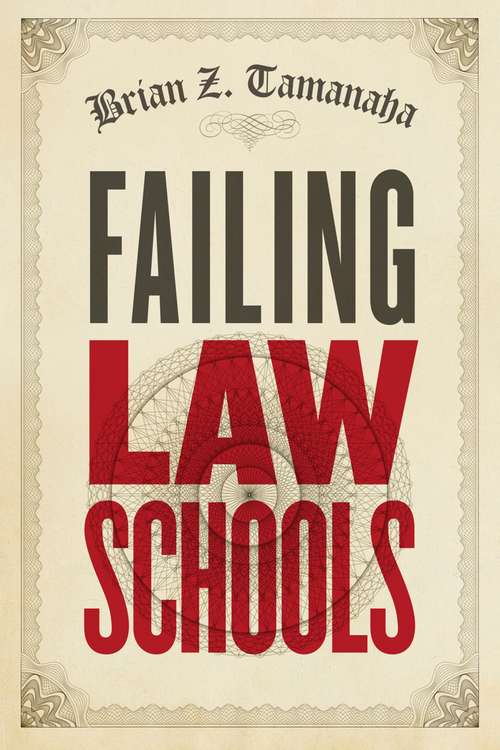 Book cover of Failing Law Schools