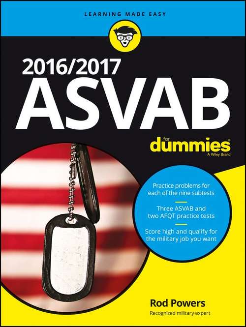 Book cover of 2015 / 2016 ASVAB For Dummies