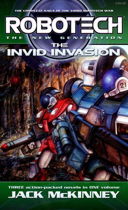 Book cover of Robotech: The New Generation: The Invid invasion