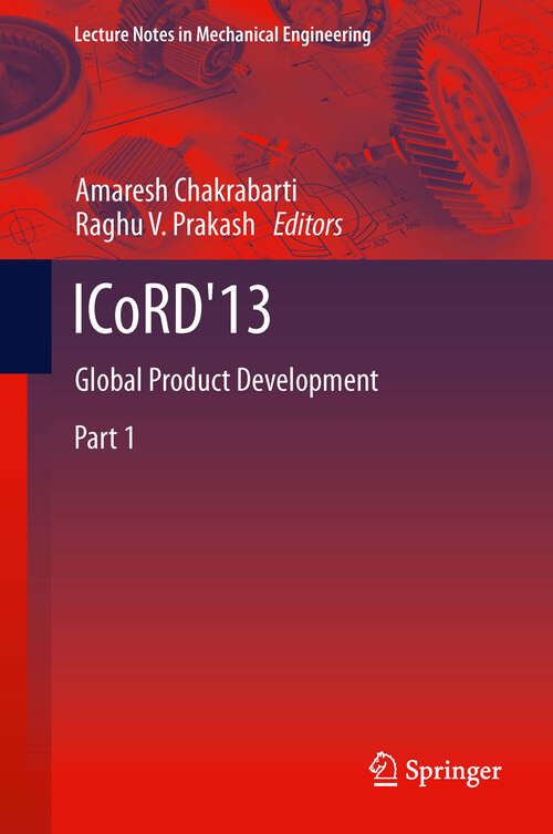 Book cover of ICoRD'13: Global Product Development