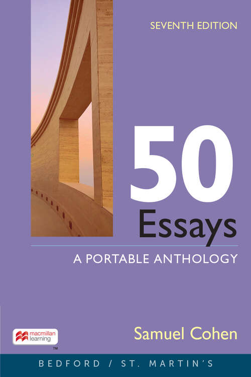 Book cover of 50 Essays: A Portable Anthology (Seventh Edition)