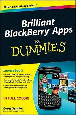 Book cover of Brilliant BlackBerry Apps For Dummies