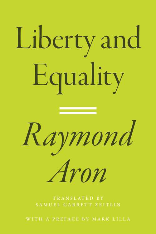 Book cover of Liberty and Equality