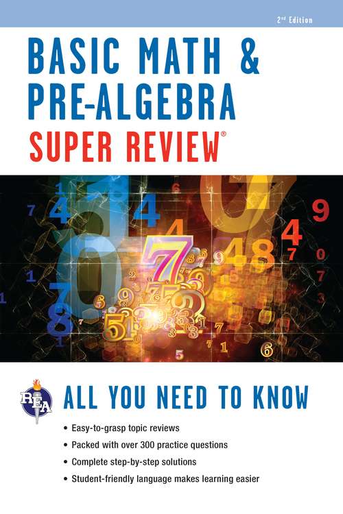 Book cover of Basic Math & Pre-Algebra Super Review