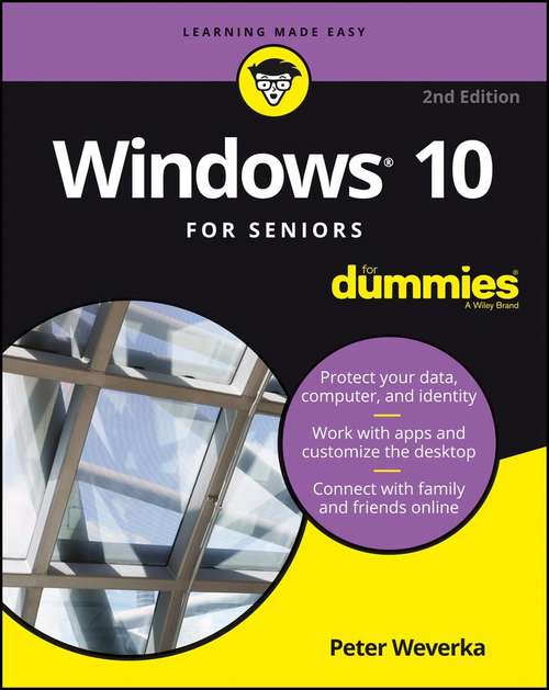 Book cover of Windows 10 For Seniors For Dummies