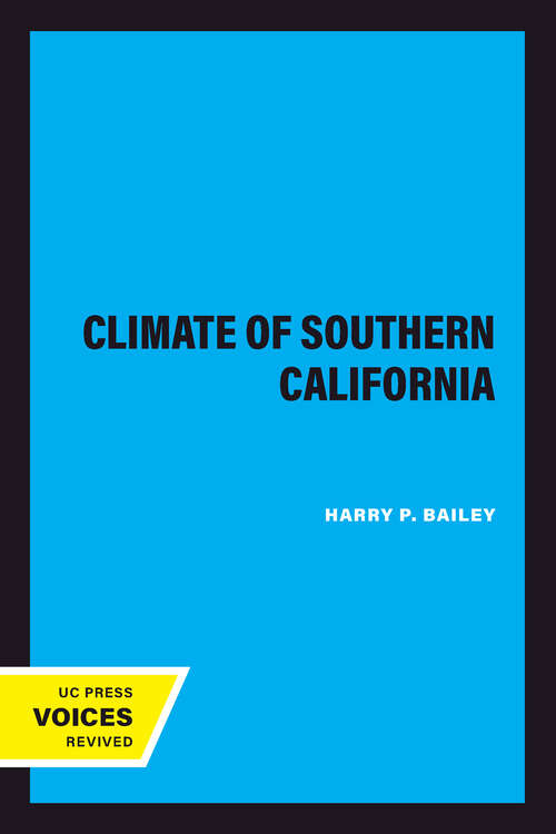 Book cover of The Climate of Southern California