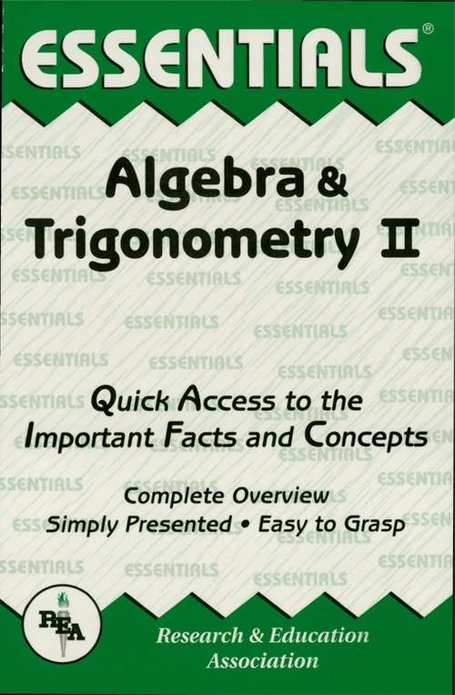 Algebra & Trigonometry I Essentials