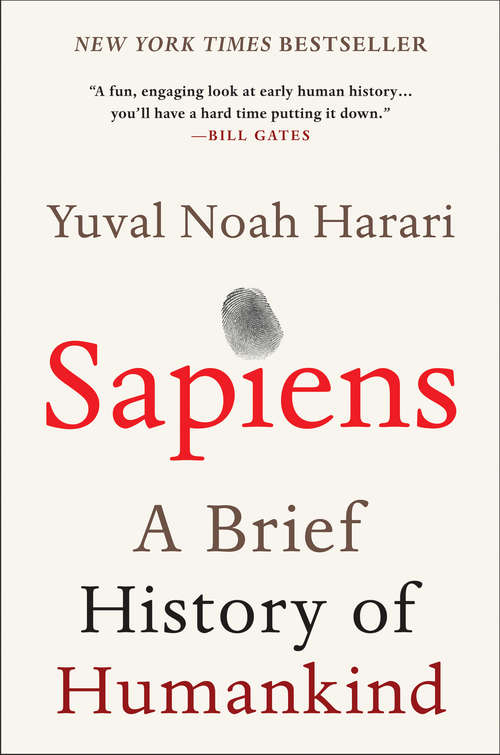 Book cover of Sapiens: A Brief History of Humankind