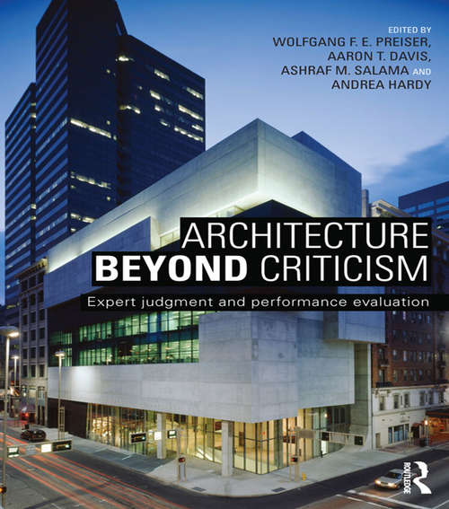 Architecture Beyond Criticism: Expert Judgment and Performance Evaluation