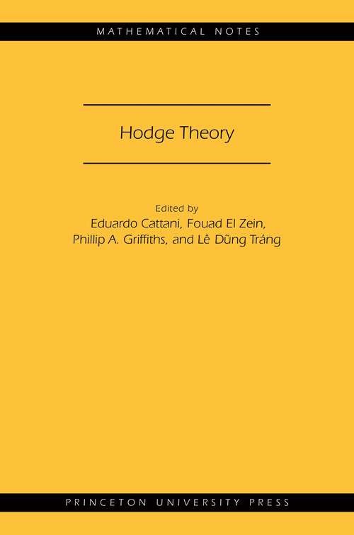Book cover of Hodge Theory (MN-49)