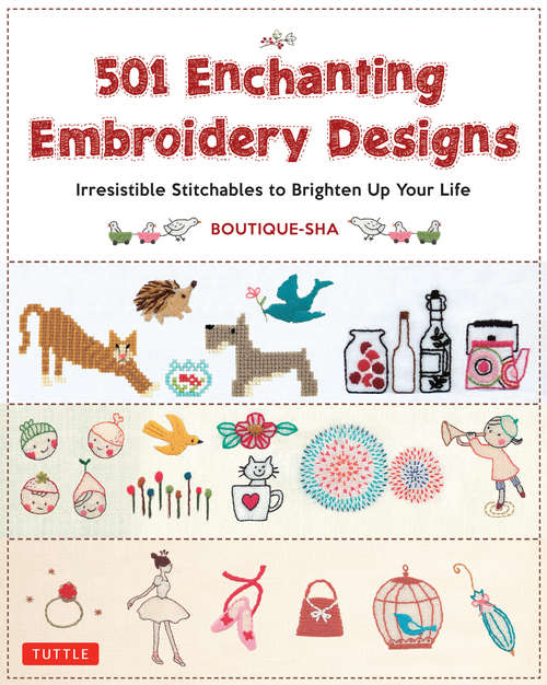 Book cover of 501 Enchanting Embroidery Designs