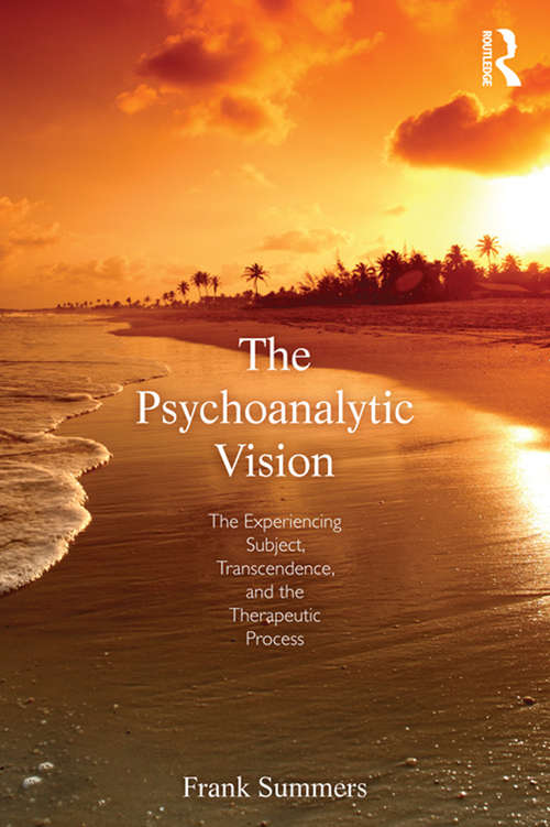 Book cover of The Psychoanalytic Vision: The Experiencing Subject, Transcendence, and the Therapeutic Process