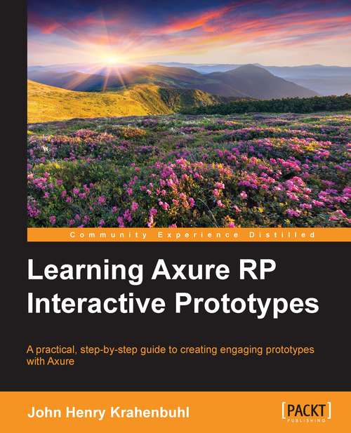 Book cover of Learning Axure RP Interactive Prototypes