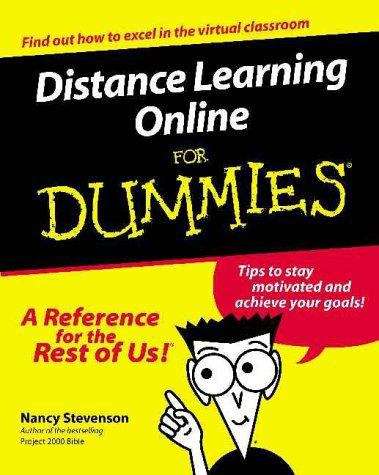 Book cover of Distance Learning Online for Dummies