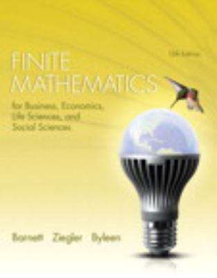 Book cover of Finite Mathematics for Business, Economics, Life Sciences, and Social Sciences (Thirteenth Edition)