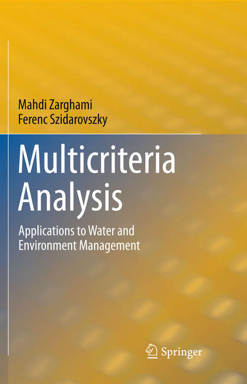 Book cover of Multicriteria Analysis: Applications to Water and Environment Management