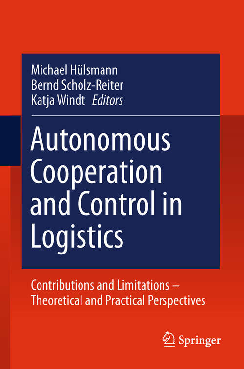 Book cover of Autonomous Cooperation and Control in Logistics