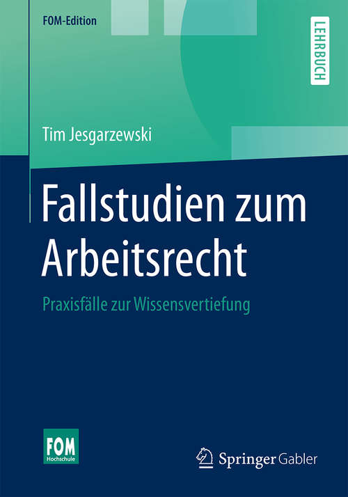 Book cover of Fallstudien zum Arbeitsrecht
