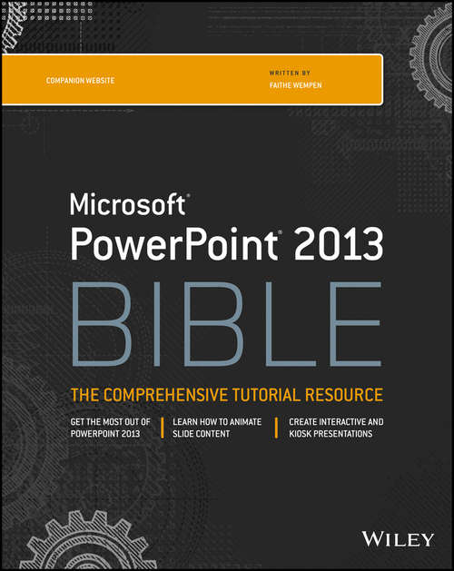 Book cover of PowerPoint 2013 Bible (4) (Bible)