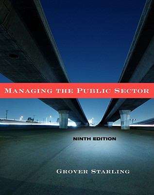Book cover of Managing The Public Sector, 9th Edition
