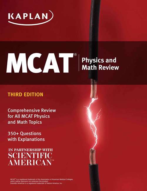 Book cover of MCAT Physics and Math Review: Online + Book