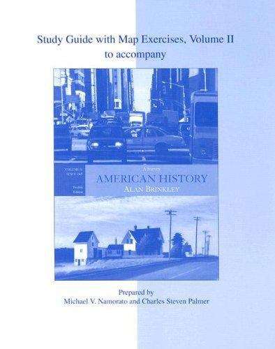 Book cover of Study Guide with Map Exercises to accompany American History: A Survey, Volume II