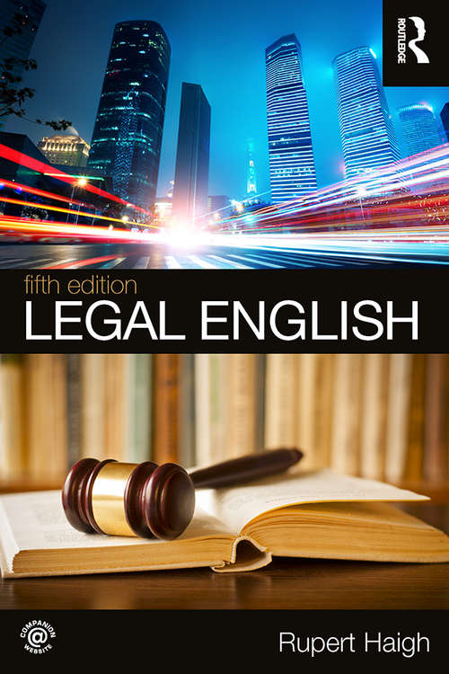 Book cover of Legal English (Vocational English Ser.)