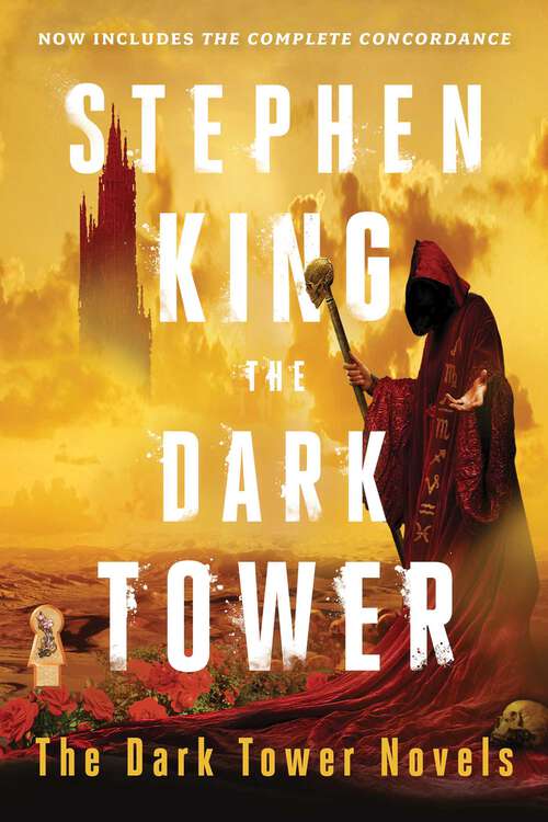 Book cover of The Dark Tower Boxed Set: The Gunslinger; The Drawing Of The Three; The Waste Lands; Wizard And Glass (The Dark Tower: 1-7)