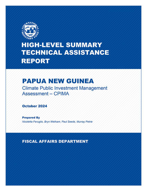 Book cover of Papua New Guinea: Climate Public Investment Management Assessment – CPIMA