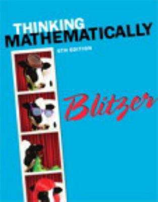 Book cover of Thinking Mathematically (Sixth Edition)