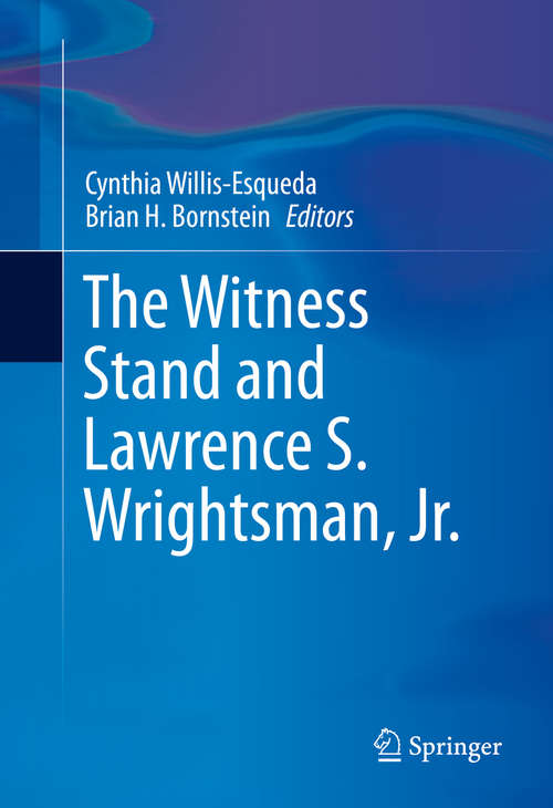 Cover image of The Witness Stand and Lawrence S. Wrightsman, Jr.
