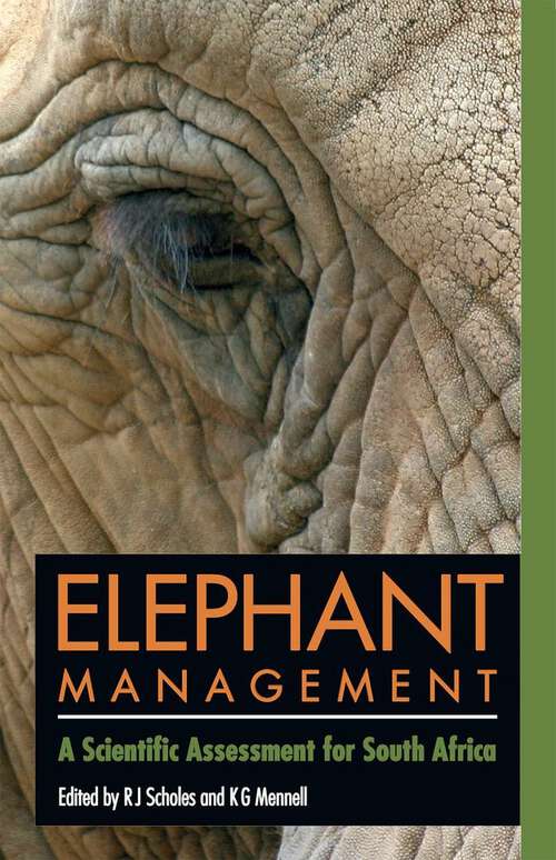 Book cover of Elephant management: A Scientific Assessment for South Africa
