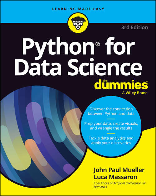 Book cover of Python for Data Science For Dummies (3)