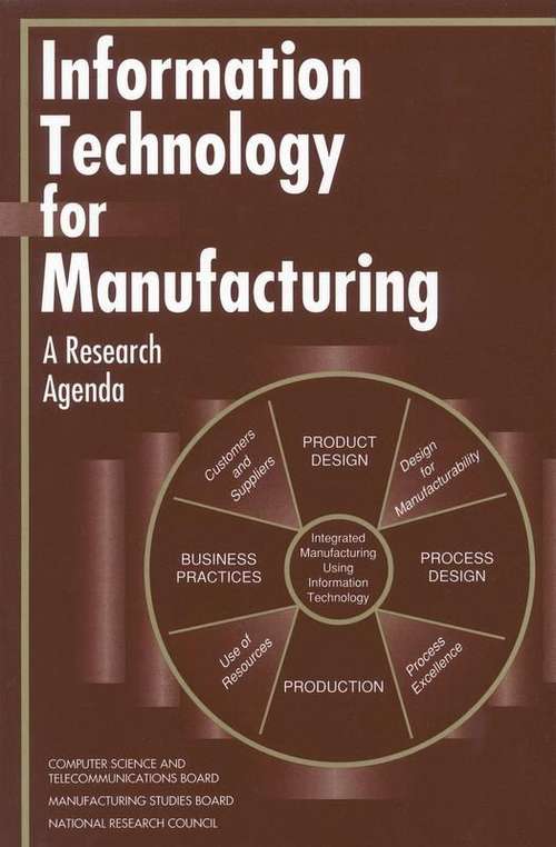 Book cover of Information Technology for Manufacturing: A Research Agenda