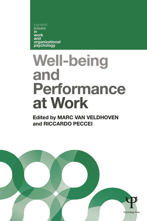 Well-being and Performance at Work: The role of context