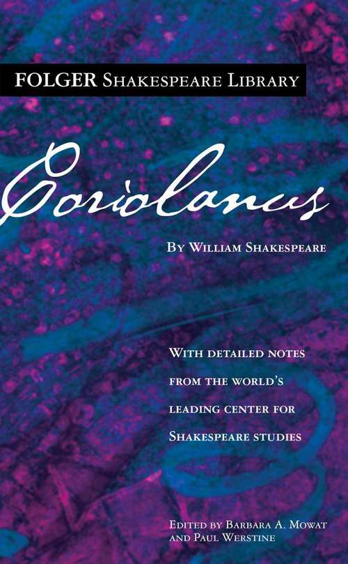 Book cover of Folger Shakespeare Library: Coriolanus