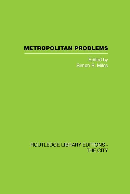 Book cover of Metropolitan Problems