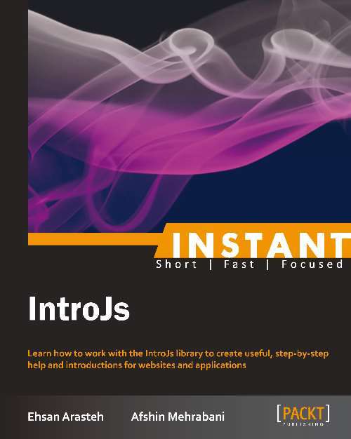 Book cover of Instant IntroJs