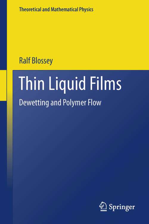 Book cover of Thin Liquid Films
