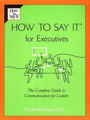 Book cover of How to Say it for Executives